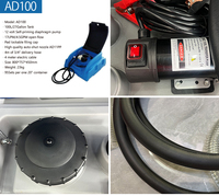 100L Taşınabilir AdBlue DEF Transfer Tankı, 12V Kendinden Emişli Pompa ve Kamyonlar için Otomatik Tabanca ile
