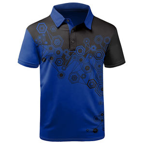 T-shirts décontractés pour hommes, style streetwear estival, vente en gros, sublimation personnalisée, 100% coton, polos vierges pour hommes. - Product Image 5