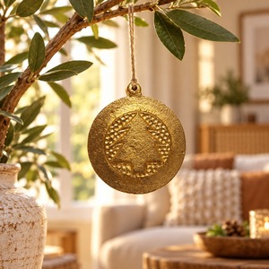 Factory Direct Premium Metal <b>Christmas</b> Ornaments Shatterproof Modern Hanging <b>Tree</b> Decorations Holiday Festive Home Decor Accents - Product Image 1
