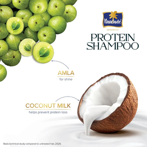 Champú de proteínas vegetales con fórmula sin sulfatos, con amla y leche de coco para hombres y mujeres, cabello brillante, nutrido y suave, tamaño 650 ml. - Product Image 5