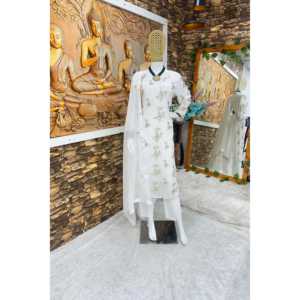 Hermoso conjunto de parte superior e inferior para mujer con Fancy Dupatta para fiestas - Product Image 4