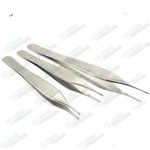 ¡Grandes Ofertas! Instrumentos Quirúrgicos: Pinzas Adson Manuales de Metal y Plástico para Tejido, Aprobadas por CE e ISO - Product Image 1
