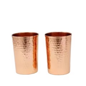 Verres à vin et à whisky en cuivre de haute qualité à bas prix, verres martelés, petits verres à shot en forme de balle, finition en cuivre - Product Image 2