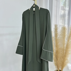 Custom Dubai Style Abaya High Quality Breathable Elegant Modest Muslim Maxi <b>Dress</b> Wholesale Supplier OEM ODM - Product Image 3