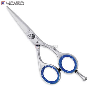 Ciseaux de barbier professionnels antidérapants en acier inoxydable, ciseaux de coiffure personnalisés, lame tranchante, coupe lisse - Product Image 4