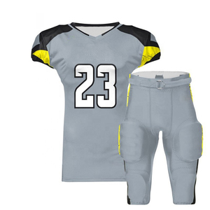 Ensemble d'uniformes de football américain unisexe, sublimé, personnalisé avec le nom de l'équipe, marque SPORTS CODE, tissu respirant à séchage rapide en polyester, short - Product Image 3