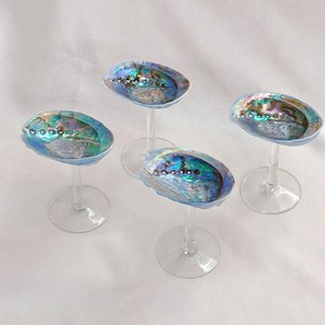 Fabulous sea shell & glass wine glass adds a touch of sophistication to home dining <b>tables</b>, restaurants, and bar setups - Product Image 4