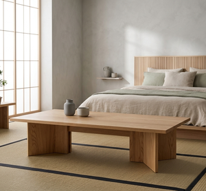 Table basse rectangulaire minimaliste en teck massif de qualité supérieure Woodgrad Living Kavira, pour l'extérieur, durable et unique - Product Image 3