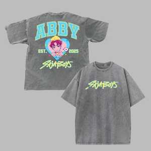 เสื้อยืดสตรีทแวร์แบบสั่งทำทรงหลวมโอเวอร์ไซส์ลายกราฟิกผ้าฝ้าย - Product Image 4