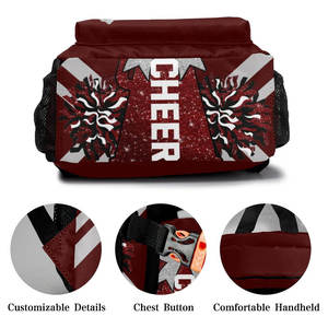 Breathable Top Quality Custom Large Glitter Cheer <b>Backpack</b> Lightweight Oxford Sports <b>Backpack</b> Girls Hot Selling Cheerleading Bag - Product Image 5