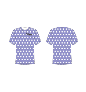 T-shirt à manches courtes pour homme, blanc à pois, coupe classique, col rond, vêtement décontracté, imprimé, 100% coton, tissu tricoté - Product Image 1