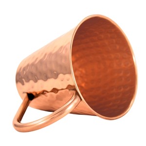 Ensemble de quatre mugs Moscow Mule en cuivre pur, faits à la main, de qualité alimentaire, mugs à bière en cuivre martelé pour bar à domicile et restaurant - Product Image 2