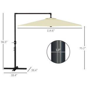 Ombrellone esterno per spiaggia o Patio Swiship-prodotto della nave (non venduto da) - Product Image 3