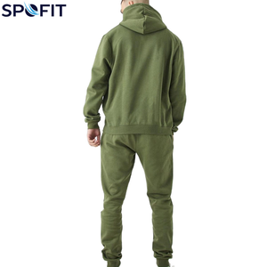 Conjunto Deportivo de Manga Larga para Hombre, con Logotipo Personalizado, Tejido Transpirable de Secado Rápido, Venta al Por Mayor, Verde, Trajes Deportivos Personalizados de Alta Calidad - Product Image 2