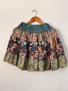 Jupe Festival Couche à plusieurs niveaux Longue Mini jupe en soie fluide Casual Respirant Boho Style Soie Maxi Jupe - Product Image 6