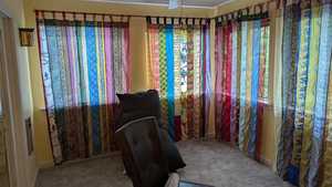 Cortinas de Seda Estampadas Coloridas con Paneles de Sari y Formato de Cuerda para Cafetería, Hotel y Oficina, Juego de 2 - Product Image 5