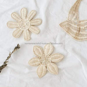 Fournisseur en gros de décoration murale en rotin fait main Art décoratif Boho naturel écologique durable du Vietnam - Product Image 6