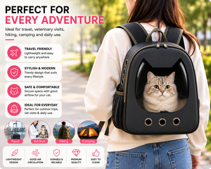 <b>Cat</b> View <b>Backpack</b> OEM ODM Custom Logo Transparent Breathable Pet Carrier <b>Backpack</b> Direct Manufacturer - Product Image 4
