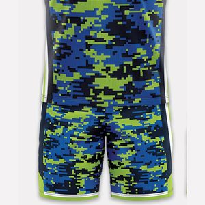 Ensemble de maillots de basket-ball personnalisés par sublimation, sans manches, respirant, imprimé camouflage, uniforme pour adultes, vêtements de sport unisexes - Product Image 2