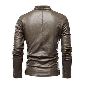 Veste en cuir pour homme au design unique, streetwear, fabriquée au Pakistan, prix raisonnable, veste en cuir d'hiver pour homme - Product Image 2