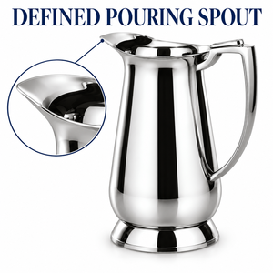 Carafe à eau en acier inoxydable, pichet à thé glacé avec couvercle anti-glace résistant à la chaleur pour la maison, le restaurant et les fêtes - Product Image 2