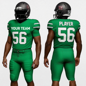 Ensemble d'uniformes de football américain personnalisés, maillot et pantalon, impression par sublimation, logo brodé, kit d'équipe, OEM, vente en gros - Product Image 4