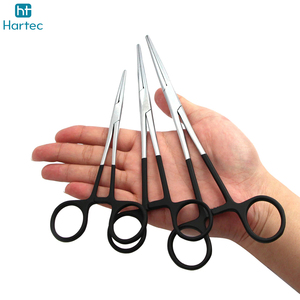 Pinces à moustiques réutilisables en acier inoxydable, 5 pouces, droites et courbées, pinces hémostatiques, instruments chirurgicaux, dentaires et vétérinaires - Product Image 4