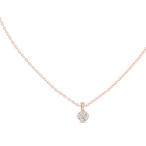 Colgante de Diamante Cultivado en Laboratorio, Redondo, en Oro Amarillo de 14K para Mujer |   Ropa de Boda |   Diamante Cultivado Nuevo - Product Image 2