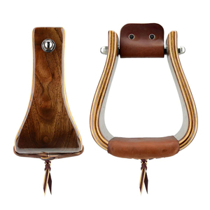 Estribos de Madera Maciza para Montar a Caballo, Reposapiés Duraderos Hechos a Mano, Accesorios para Montar a Caballo - Product Image 6