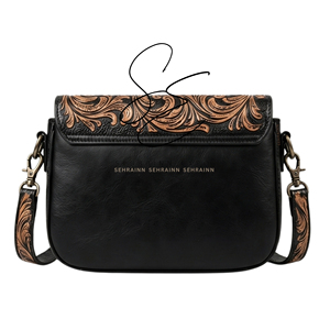 Handmade Hairon Cowhide Crossbody Bag for Women Vintage Western Tooled Leather Shoulder Purse Rustic Boutique Bag - Product Image 4