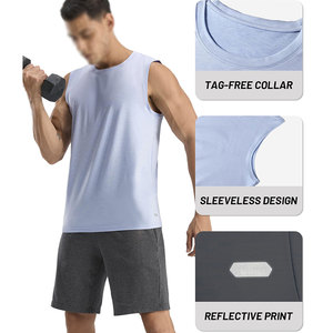 Débardeur pour homme en tissu polyester extensible, idéal pour les squats, les presses, les tractions, les routines cardio, entraînement complet du corps, vêtements de fitness - Product Image 5