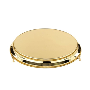 <b>Cake</b> <b>Stand</b> Rose Gold Round <b>12</b> <b>Inch</b> Metal Aluminium Manufacturers and Suppliers - Product Image 4