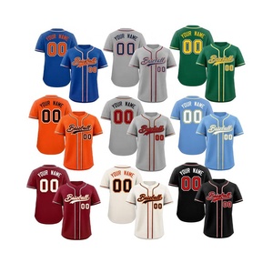 Camiseta de Béisbol Personalizada al por Mayor de Alta Calidad para Hombre, Ropa Deportiva con Logotipo Personalizado - Product Image 1