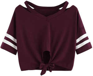 Haut court de sport uni pour femme, respirant et à séchage rapide, idéal pour le yoga, la gym, la course et le fitness - Product Image 6