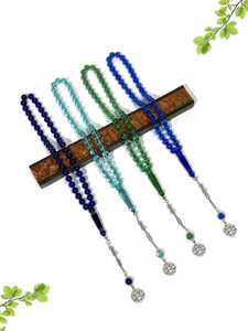 Chapelet islamique, 66 perles, nouveau design, agate, couleurs de résine ambre, Tesbih Tasbeeh Subhah Misbaha - Product Image 4