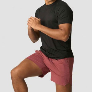Men's High Quality 100% Cotton Canvas <b>Athletic</b> Shorts Custom Logo Front Quick Dry Mid Waist Drawstring Closure Private Label - Product Image 4