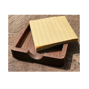 Soporte de madera para notas adhesivas de 3 pulgadas, dispensador de notas autoadhesivas, soporte creativo para notas de escritorio de oficina. - Product Image 1