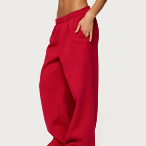 OEM Custom High Quality Double Waist Sweatpants With 100% Thick Cotton Fleece Customized Colors and Logos Sweatpants for Men - Product Image 4