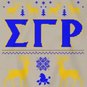 Women's Sigma Gamma Rho Ugly Christmas Sweater Custom Greek Sorority Crewneck Sweatshirt Festive Winter Pullover Wholesale - Product Image 5