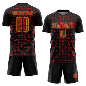 Ensemble de maillots de football personnalisés 100% polyester, design personnalisé pour l'école/le club, entraînement et tenue de match - Product Image 1