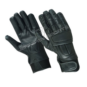 Gants de moto vintage pour hommes, noirs, en cuir véritable, à doigts entiers, pour motocross, gants de motard, compatibles avec les écrans tactiles, gants de cyclisme - Product Image 2