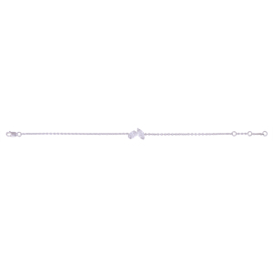 925 Sterling Silver Rhodium Plated Chain Bracelet with CVD Diamond Luxury Minimalist Jewelry for Women-Wedding Party <b>Gift</b> - Product Image 5