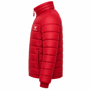 Men's Heavy Duty Winter Puffer <b>Jacket</b> <b>Canvas</b> 100% Polyester Outerwear Hooded Stand Collar Full Zipper Windproof Breathable - Product Image 1