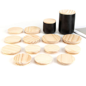 Tapas Redondas de Madera Natural Desechables para Botellas - Product Image 2