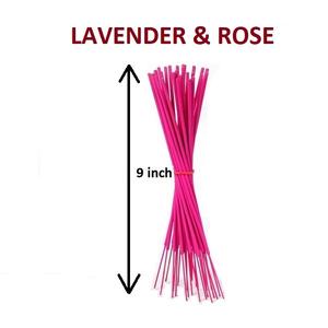 Bâtons d'encens lavande naturelle et rose approvisionnement en gros au meilleur prix boîte d'emballage d'encens encens indien (rose) - Product Image 1