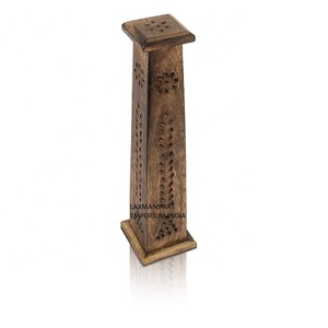 Trending Designs Wooden Hand Carved <b>Incense</b> <b>Sticks</b> Burners <b>Incense</b> <b>Holder</b> Tower Model Wholesale From India - Product Image 1