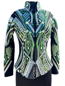 Veste de concours équestre western professionnelle pour femmes, tenue de performance pour cowgirl, rodeo et course de barils - Product Image 1