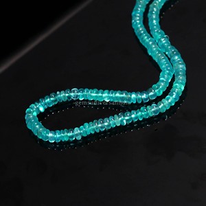 Perles rondes lisses en apatite bleue AAA 5 mm 5,5 mm, perles d'apatite naturelle, brin de 16 pouces, perles de pierres précieuses pour la fabrication de bijoux en gros - Product Image 4