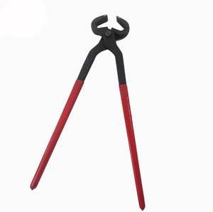 Pince à tatouer vétérinaire à poignée rouge, outil de chirurgie animale durable, coupe-ongles pour chevaux, outil de cintrage pour le sablage - Product Image 1
