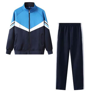 Traje de entrenamiento de poliéster 100% transpirable para hombre, personalizado OEM 2025, con cuello alto y media cremallera, para otoño - Product Image 2